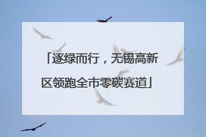 逐绿而行，无锡高新区领跑全市零碳赛道