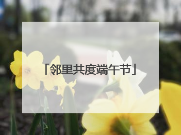 邻里共度端午节