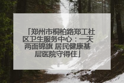 郑州市桐柏路郑工社区卫生服务中心：一天两面锦旗 居民健康基层医院守得住