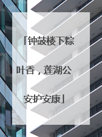 钟鼓楼下粽叶香，莲湖公安护安康