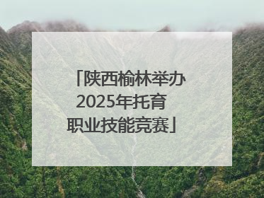 陕西榆林举办2025年托育职业技能竞赛
