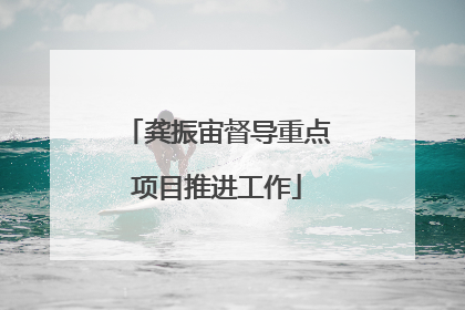 龚振宙督导重点项目推进工作