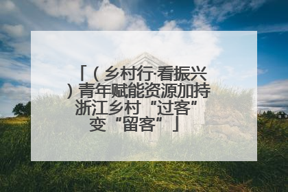 （乡村行·看振兴）青年赋能资源加持 浙江乡村“过客”变“留客”