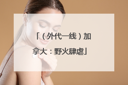 （外代一线）加拿大：野火肆虐