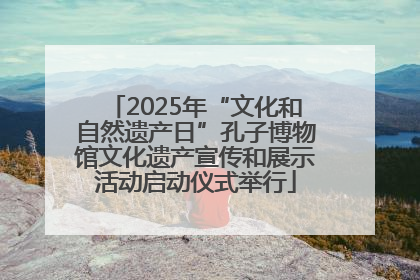 2025年“文化和自然遗产日”孔子博物馆文化遗产宣传和展示活动启动仪式举行
