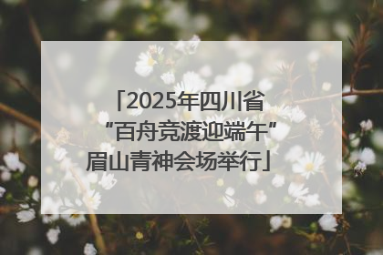 2025年四川省“百舟竞渡迎端午”眉山青神会场举行