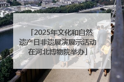 2025年文化和自然遗产日非遗展演展示活动在河北博物院举办