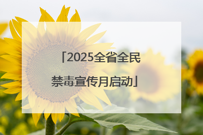 2025全省全民禁毒宣传月启动