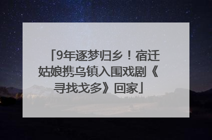 9年逐梦归乡！宿迁姑娘携乌镇入围戏剧《寻找戈多》回家