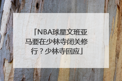 NBA球星文班亚马要在少林寺闭关修行？少林寺回应